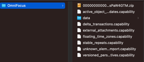 The contents of a typical `.ofocus`
