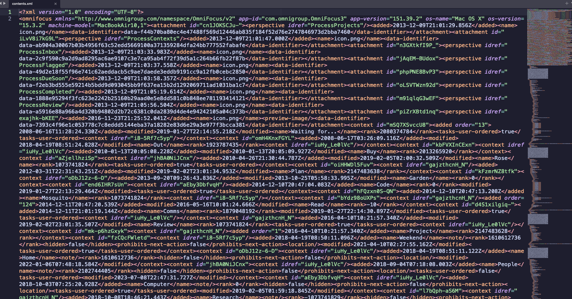 The contents of that zipped xml file.